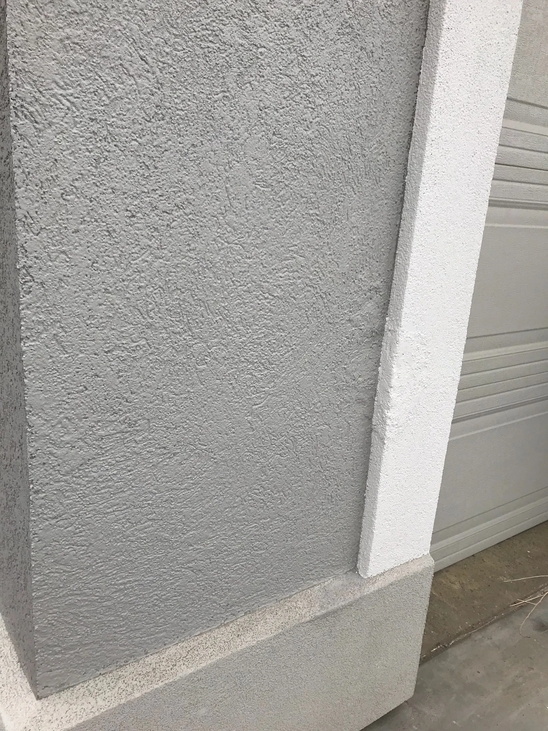 Stucco repair after finishing